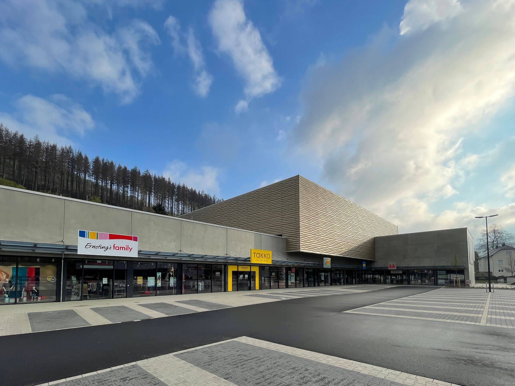 Fachmarktzentrum Herdorf entworfen von Euteneuer Architekten